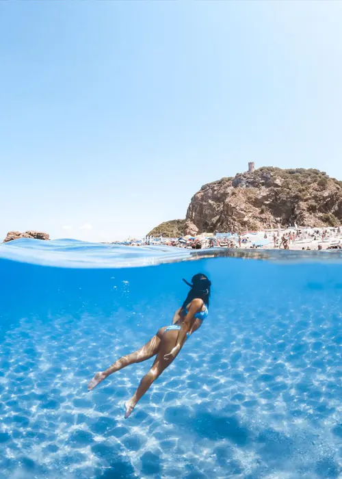 Mare cristallino della Costa Viola